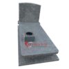 Nagrobek pojedynczy, granit Steel Grey